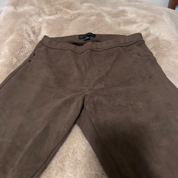 Sanctuary Chocolate Brown Sueded Leggings Pants LP - Picture 6 of 6